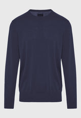 Pulover bărbătesc cu croială regulată, tricotat melanj