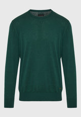 Pulover bărbătesc cu croială regulată, tricotat melanj