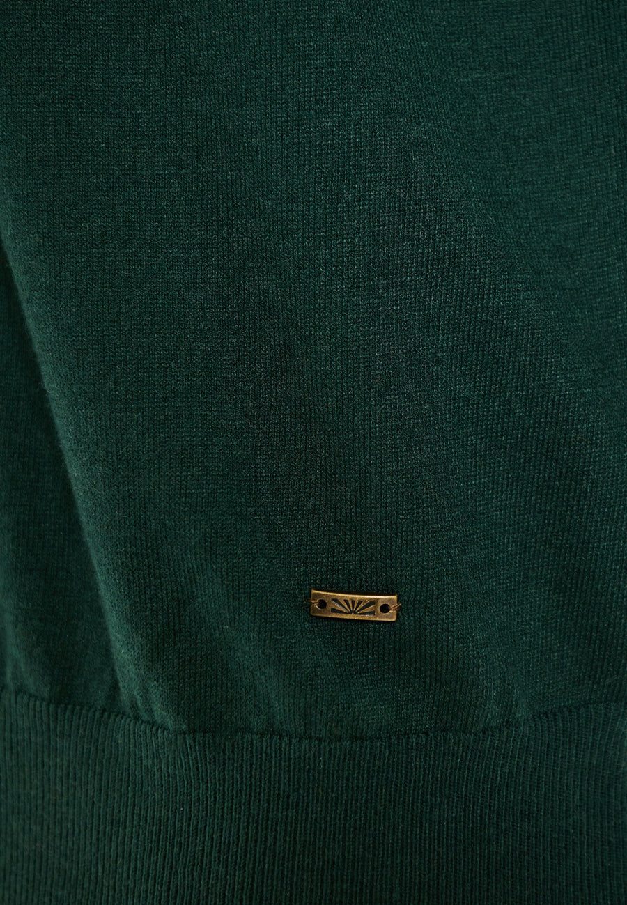 Pulover bărbătesc cu croială regulată, tricotat melanj