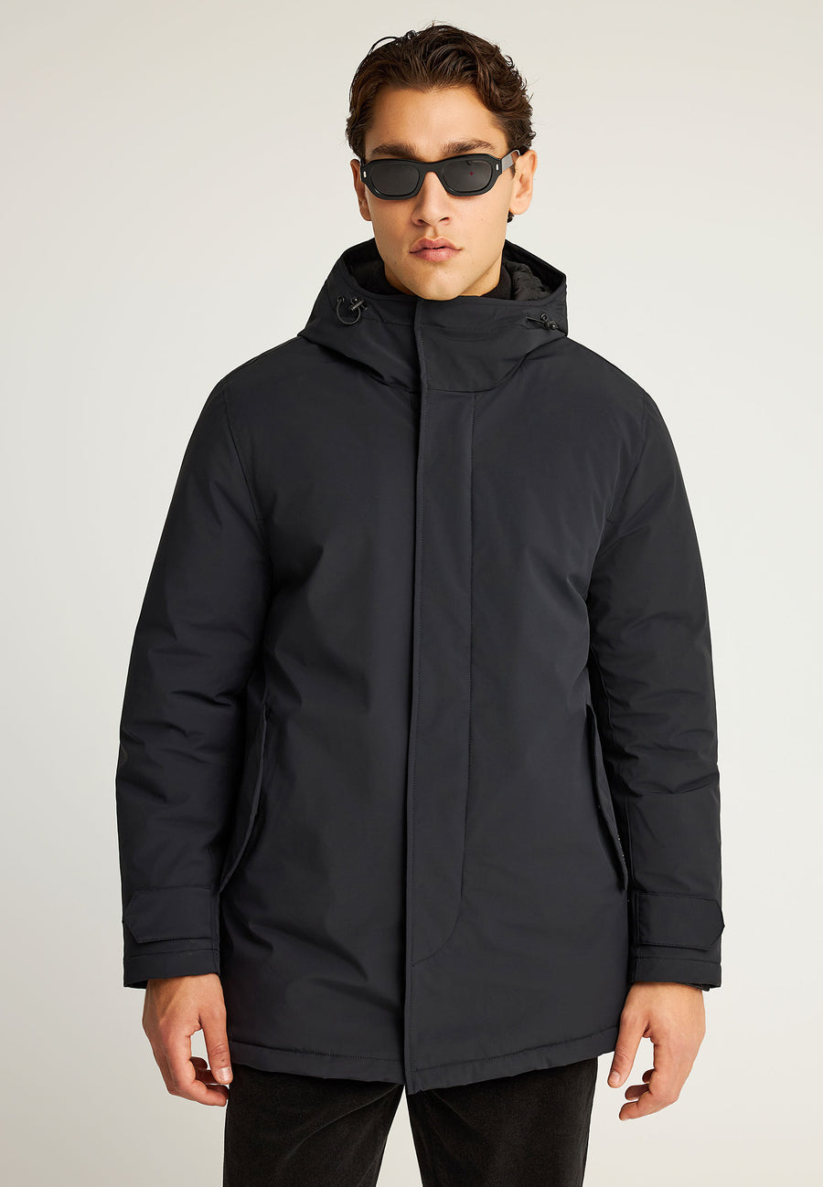 Parka confortabilă cu căptușeală și glugă