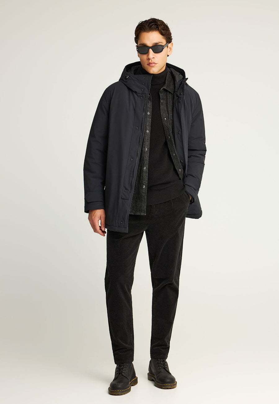 Parka confortabilă cu căptușeală și glugă