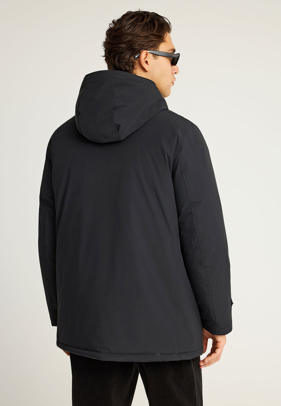 Parka confortabilă cu căptușeală și glugă