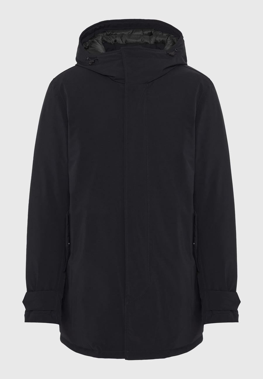 Parka confortabilă cu căptușeală și glugă