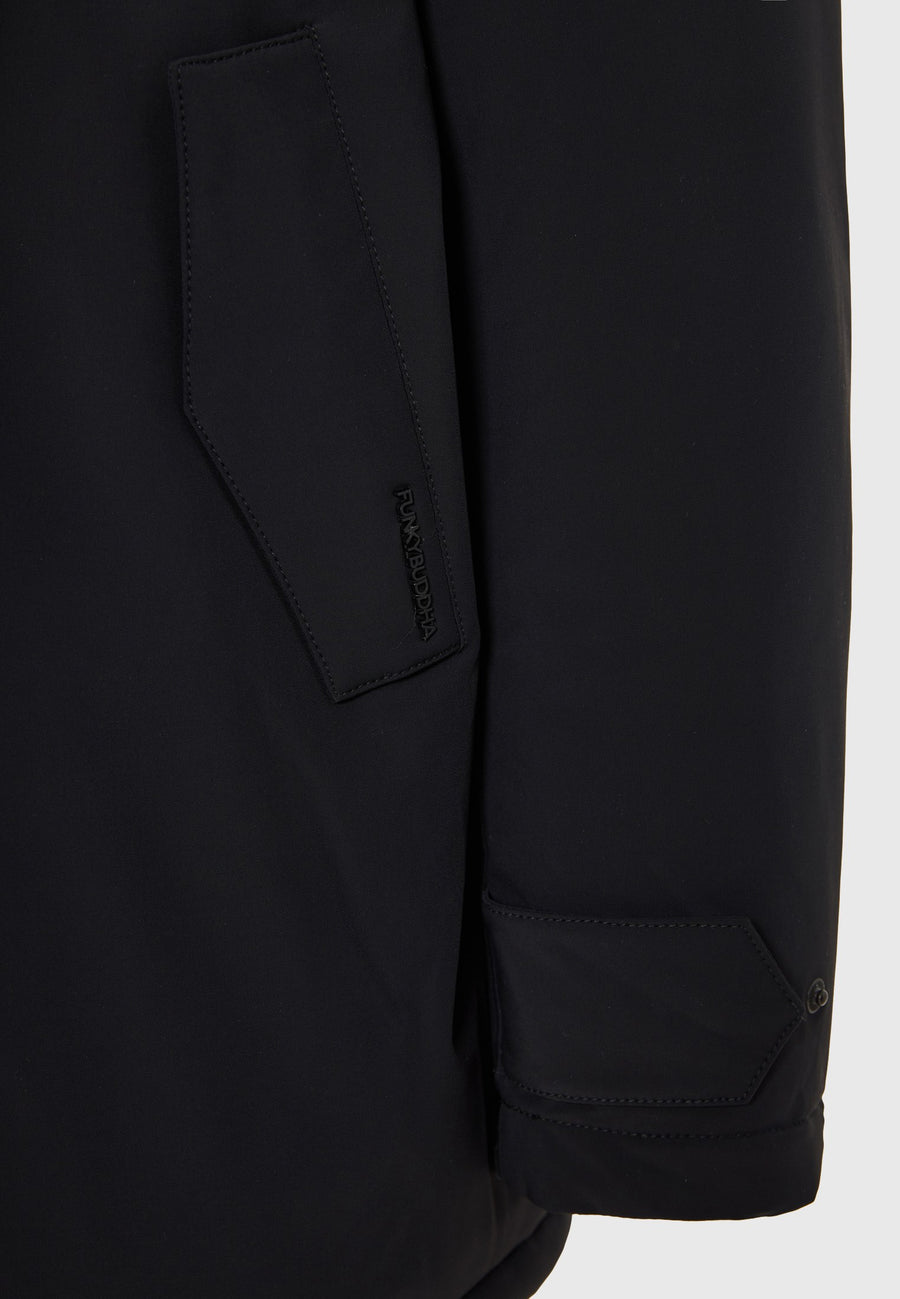 Parka confortabilă cu căptușeală și glugă