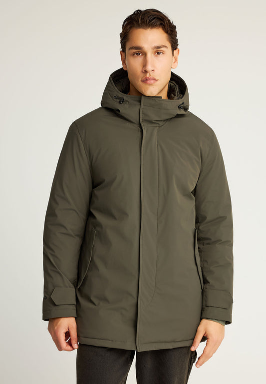 Parka confortabilă cu căptușeală și glugă