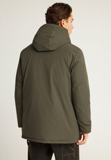 Parka confortabilă cu căptușeală și glugă