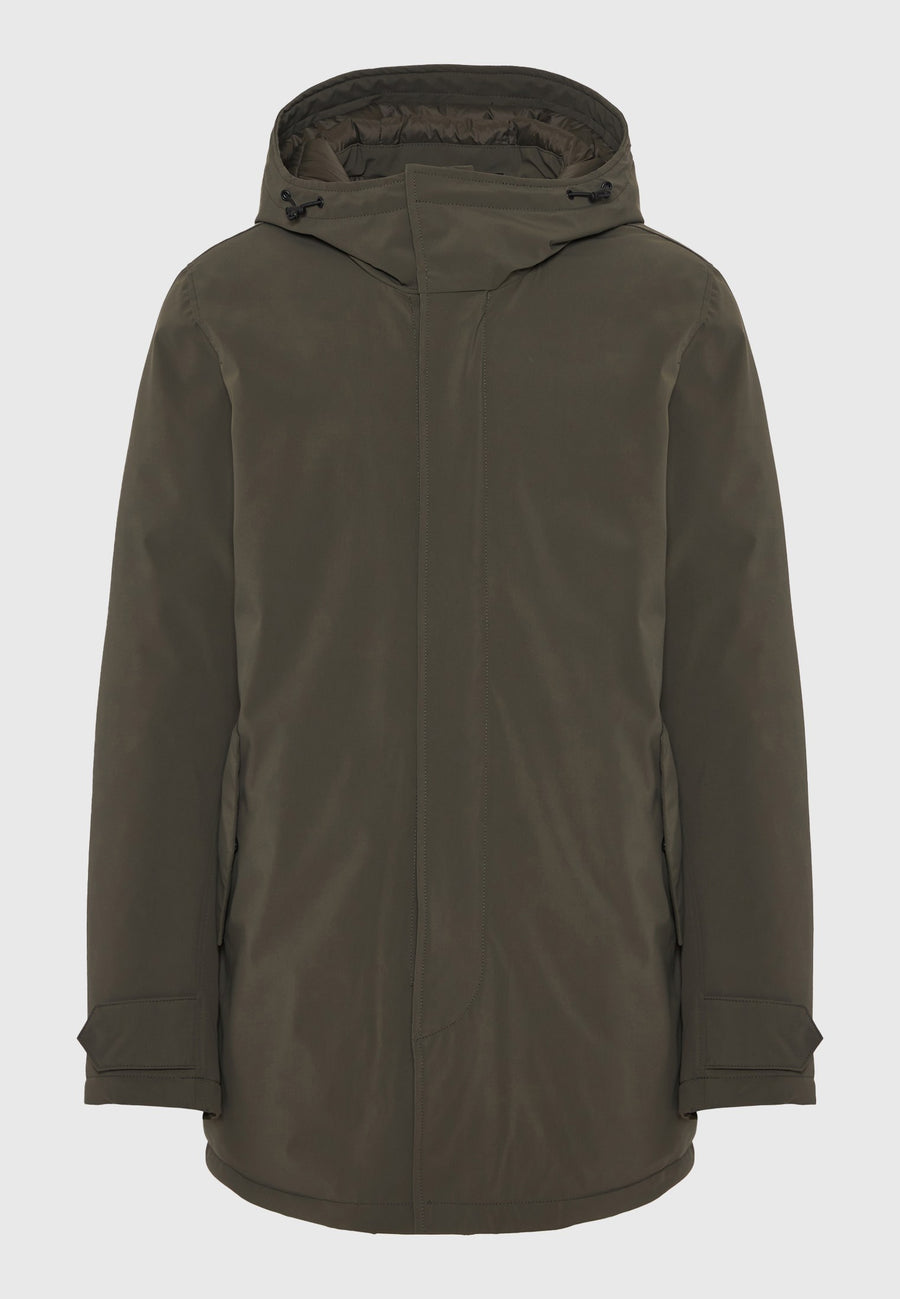 Parka confortabilă cu căptușeală și glugă