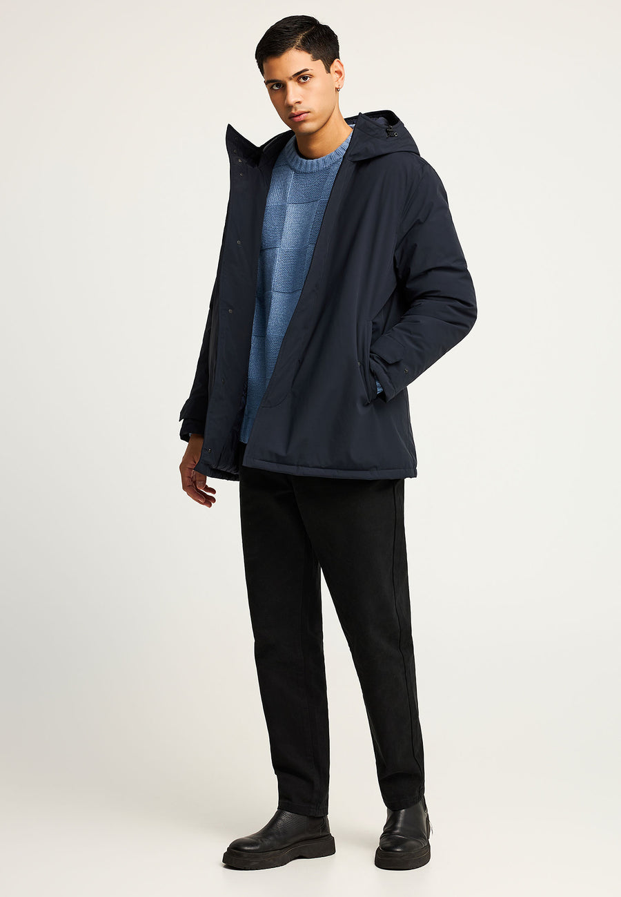 Parka confortabilă cu căptușeală și glugă