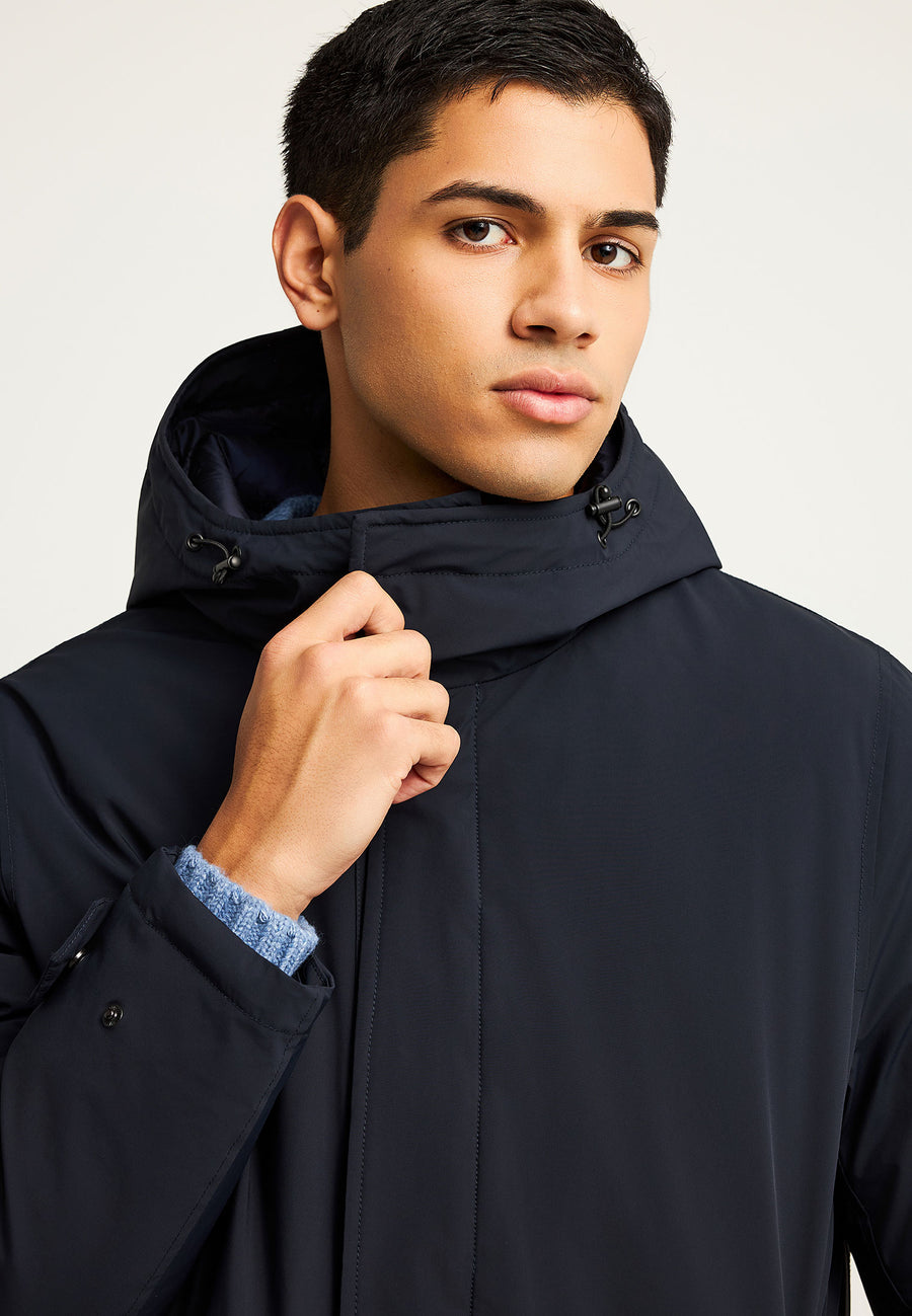 Parka confortabilă cu căptușeală și glugă