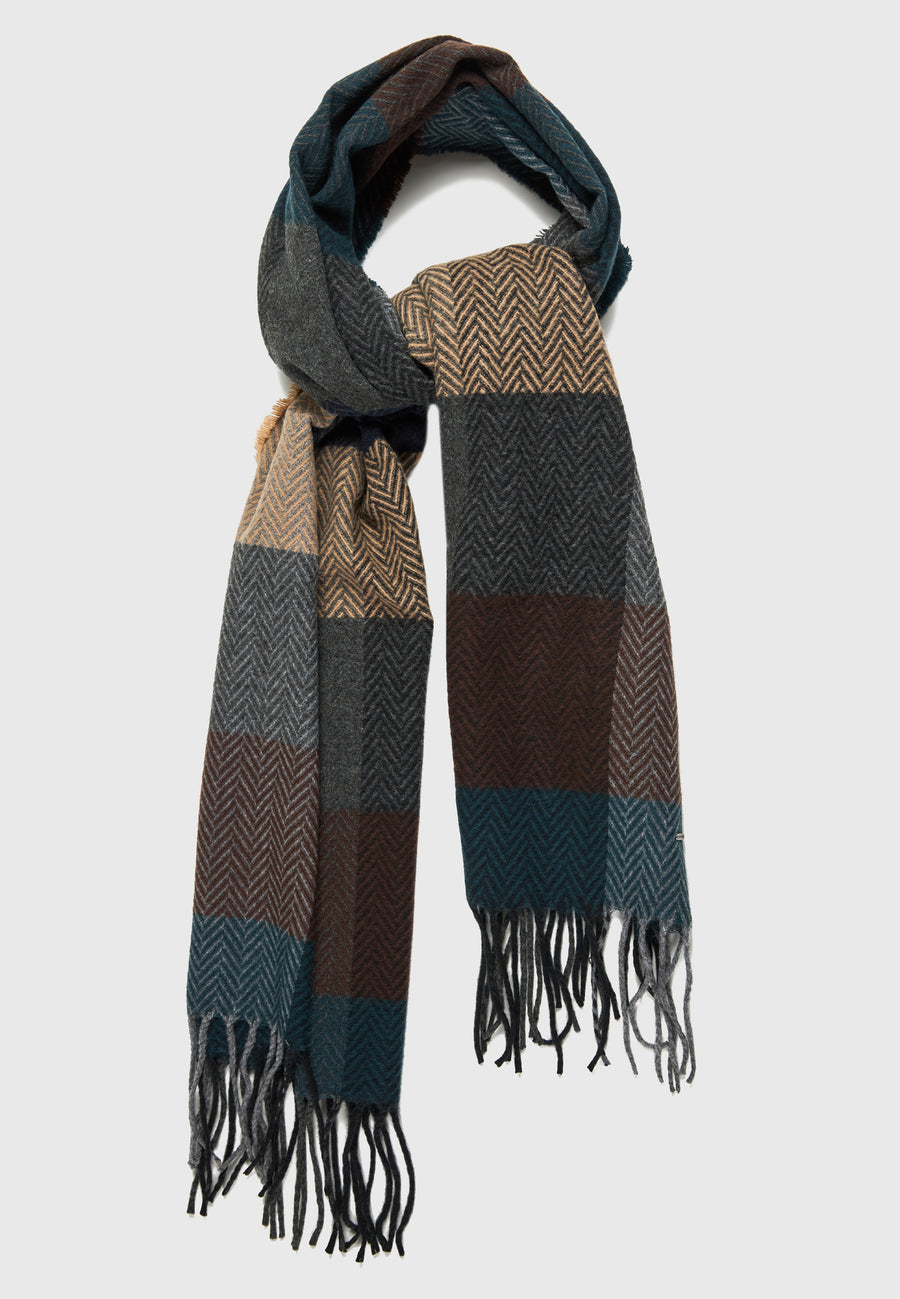 Eșarfă cu dungi pentru bărbați