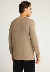 Pulover bărbătesc din bumbac melanj