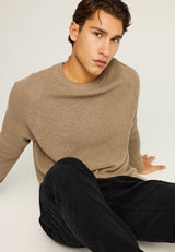 Pulover bărbătesc din bumbac melanj