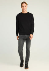 Pulover bărbătesc din bumbac melanj