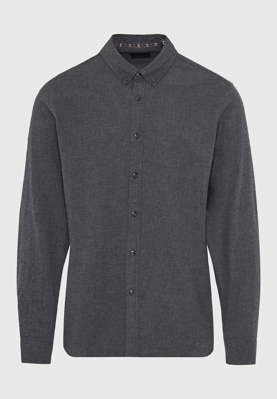 Cămașă oxford bărbătească cu guler cu nasturi - The Essentials