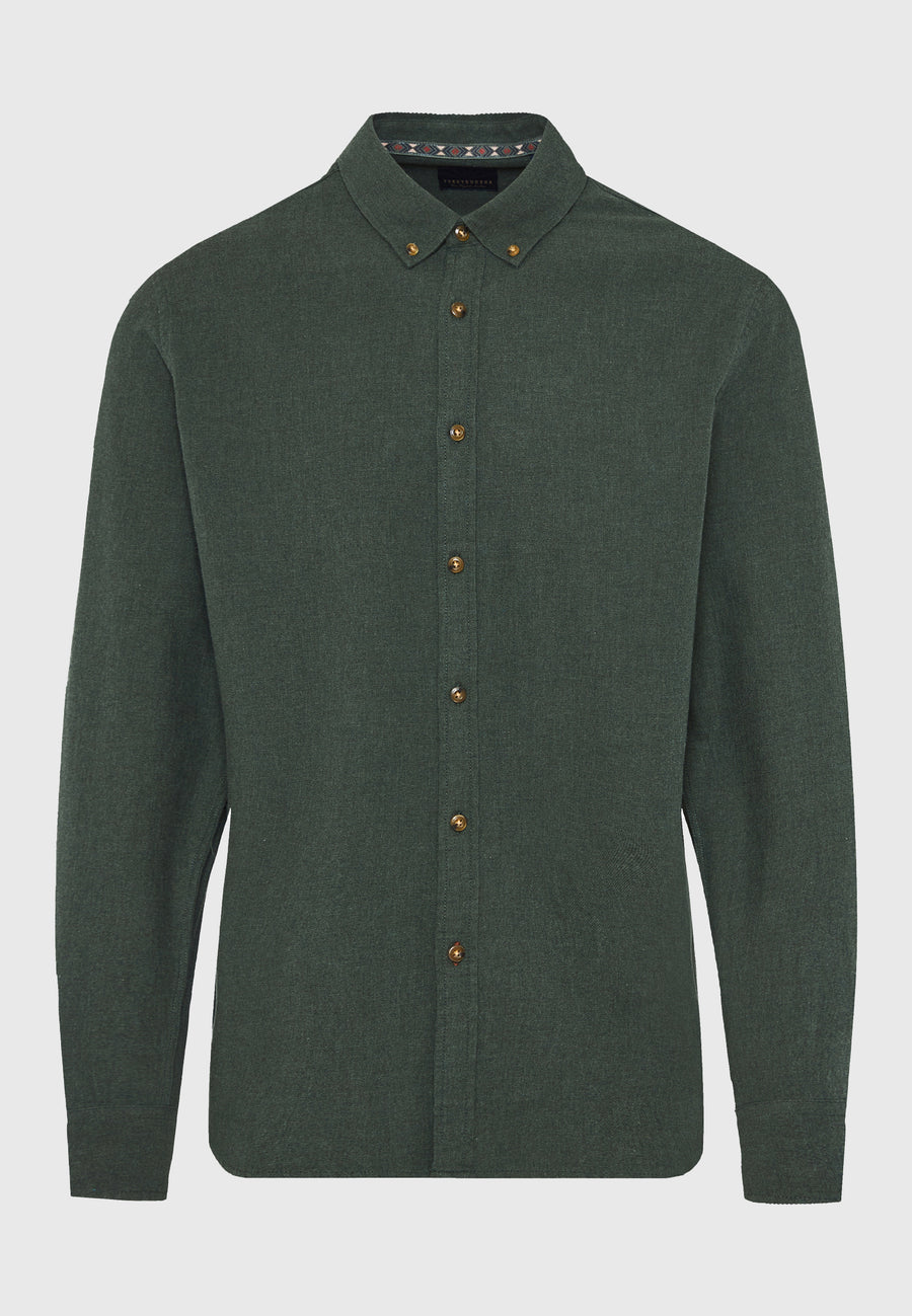 Cămașă oxford bărbătească cu guler cu nasturi - The Essentials