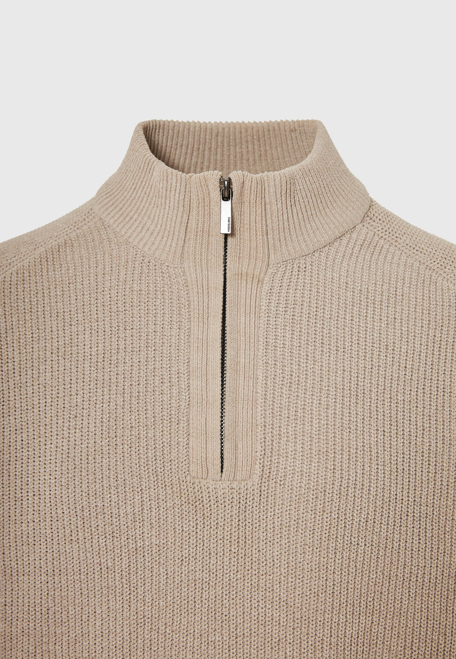 Pulover bărbătesc cu fermoar pe jumătate