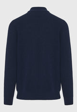 Pulover bărbătesc cu fermoar pe jumătate