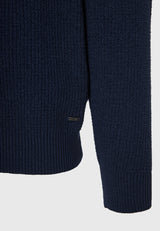 Pulover bărbătesc cu fermoar pe jumătate