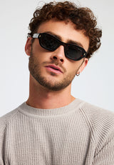 Pulover tricotat cu guler rotund pentru bărbați