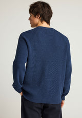 Pulover tricotat cu guler rotund pentru bărbați