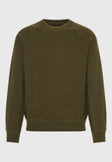 Hanorac bărbătesc cu guler rotund și finisaj striat