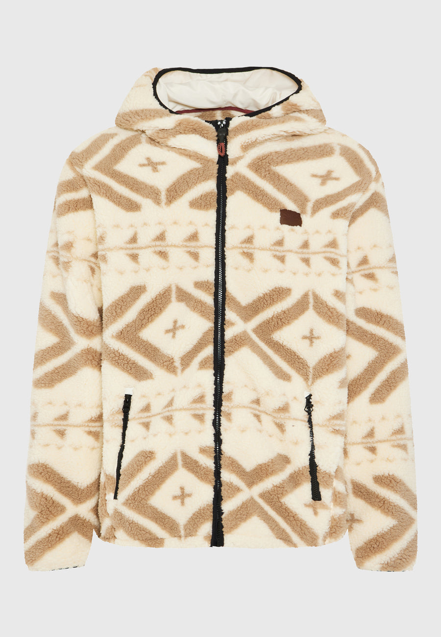 Hanorac supradimensionat din fleece cu fermoar și buzunare