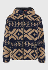 Hanorac supradimensionat din fleece cu fermoar și buzunare