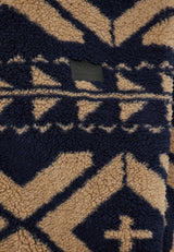 Hanorac supradimensionat din fleece cu fermoar și buzunare