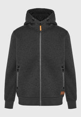 Hanorac bărbătesc cu fermoar, într-o singură culoare