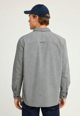 Men's plaid cotton overshirt