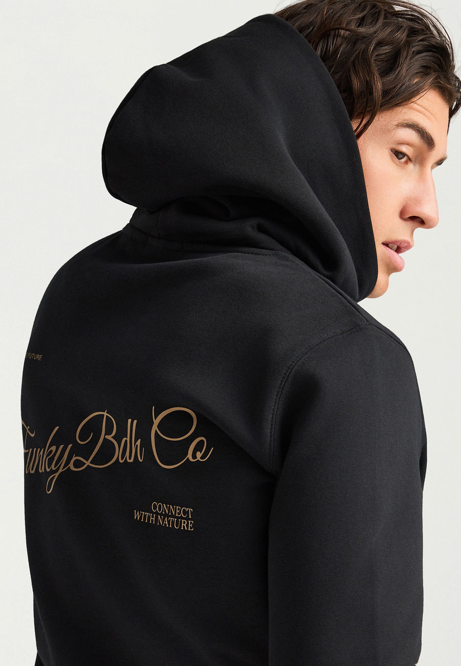 Hanorac bărbătesc cu logo brodat pe piept