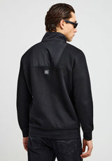 Men's plain pique zip-up jacket