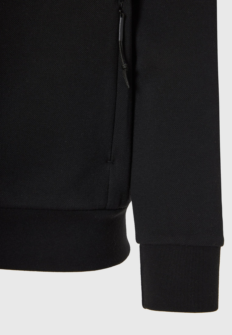 Jachetă bărbătească din piqué simplu cu fermoar