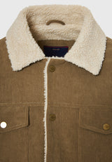 Jachetă casual bărbătească cu guler și căptușeală interioară