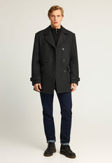 Blugi slim fit cu croială conică