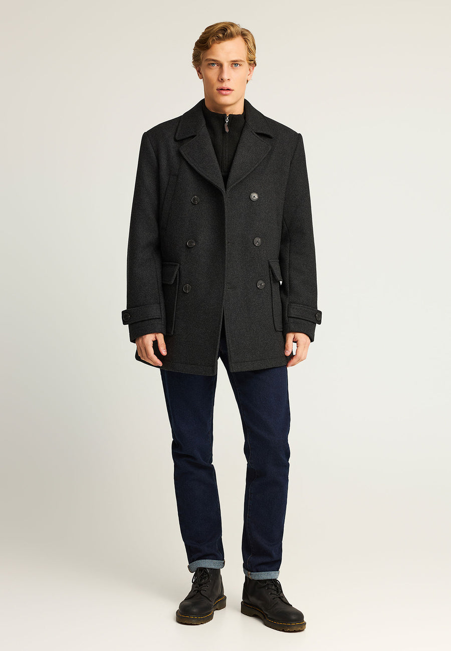 Blugi slim fit cu croială conică