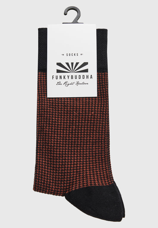 Șosete bărbătești cu model în carouri