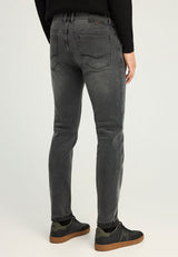 Blugi slim fit cu efecte spălate