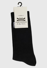 Șosete bărbătești într-o singură culoare cu logo