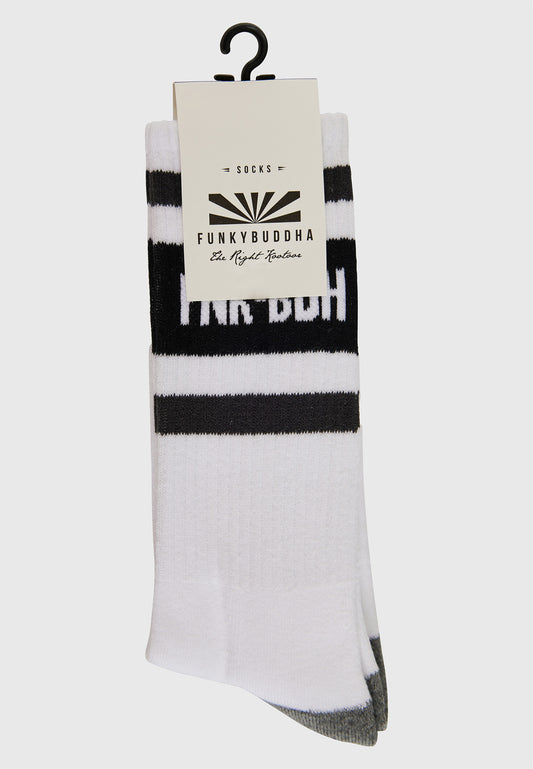 Șosete bărbătești bicolore cu logo