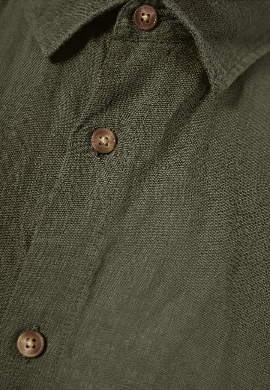 Men's short-sleeve linen shirt - The essentials