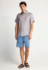 Men's short-sleeve linen shirt - The essentials