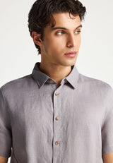 Men's short-sleeve linen shirt - The essentials