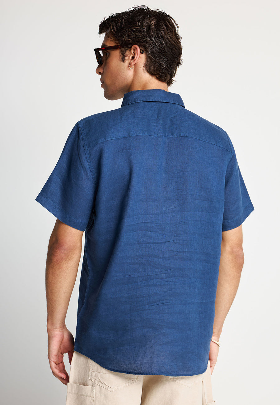 Men's short-sleeve linen shirt - The essentials