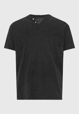 Tricou de bărbați din bumbac cu decolteu în V - Esențialul
