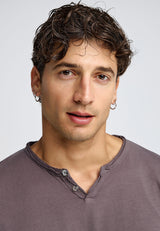 Men's cotton t-shirt with v-neck - The essentials