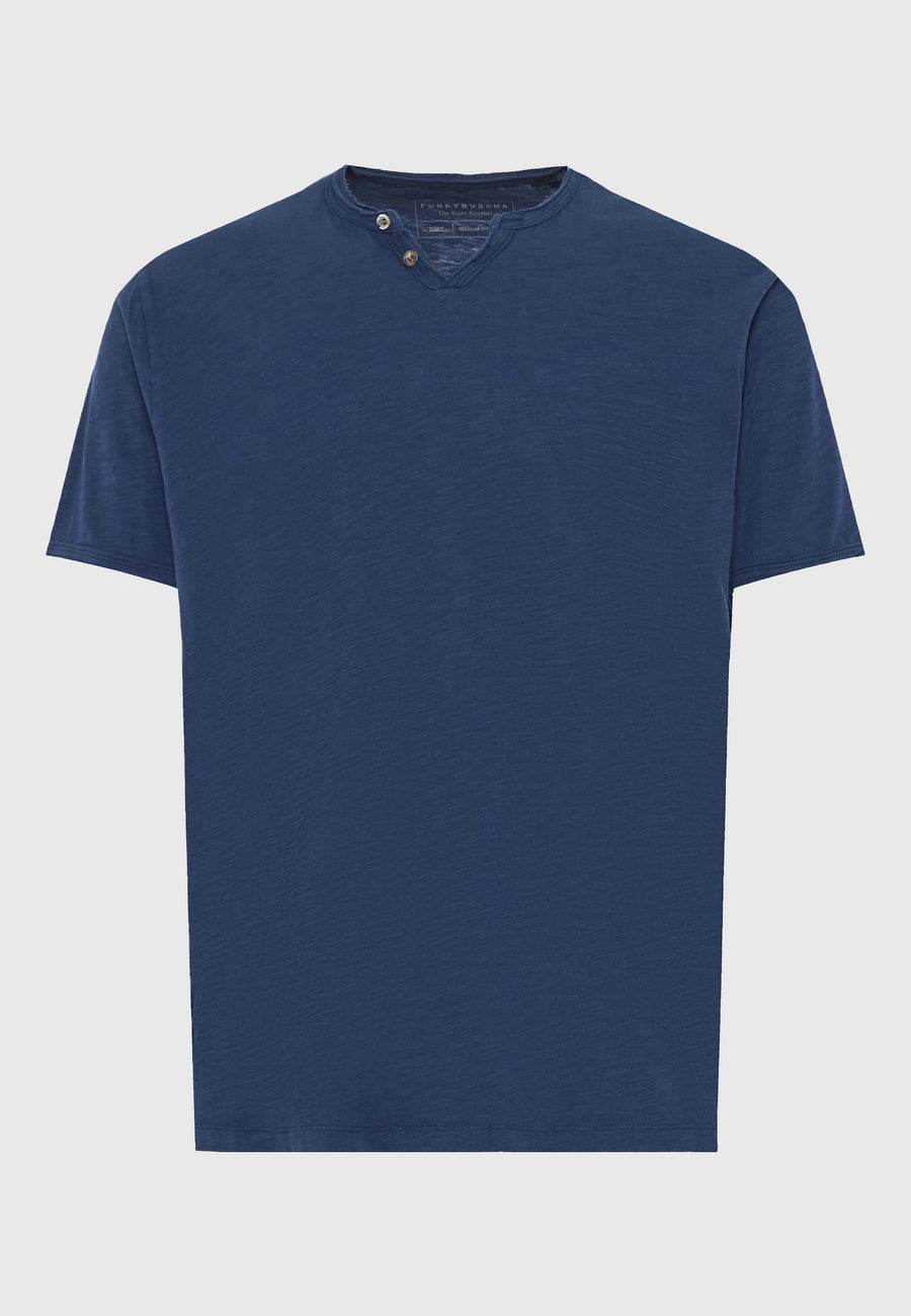 Tricou din bumbac cu decolteu în V pentru bărbați - Produse esențiale
