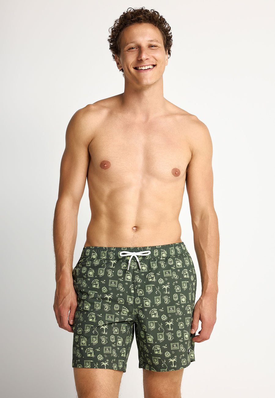 Men's swimwear with print