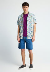 Men's relaxed short-sleeve shirt