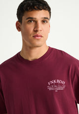 Tricou relaxat pentru bărbați cu imprimeu pe spate